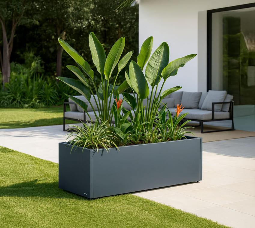 Herstera Garden Cube 50 L | Outdoor Pflanzkübel rechteckig | 375 L 