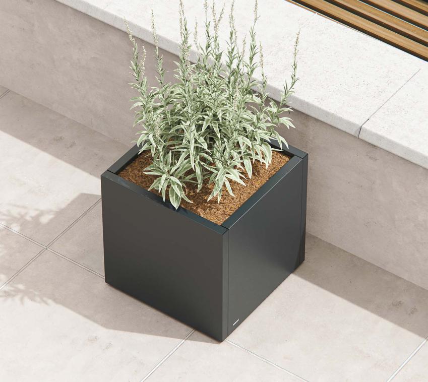 B-WARE Herstera Garden Cube M | Outdoor Pflanzkübel quadratisch | 60x60x60 cm 