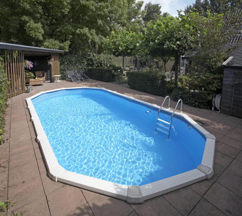 Interline Summer Stahlwandpool Diana Set 1 | Blau | 730x360x132 cm 