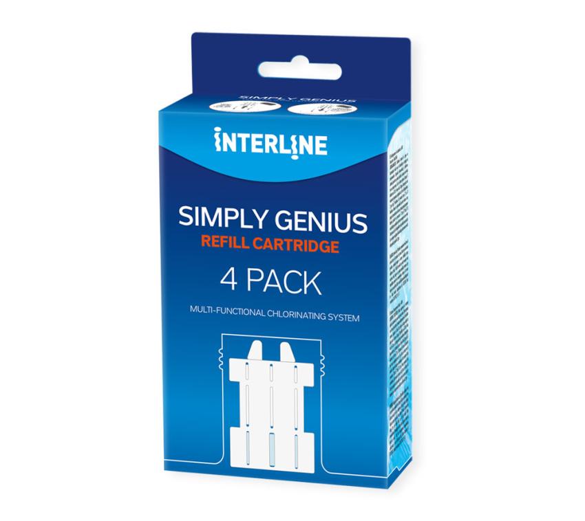 Interline Summer Simply Genius 4er Nachfüllset | Weiß | 