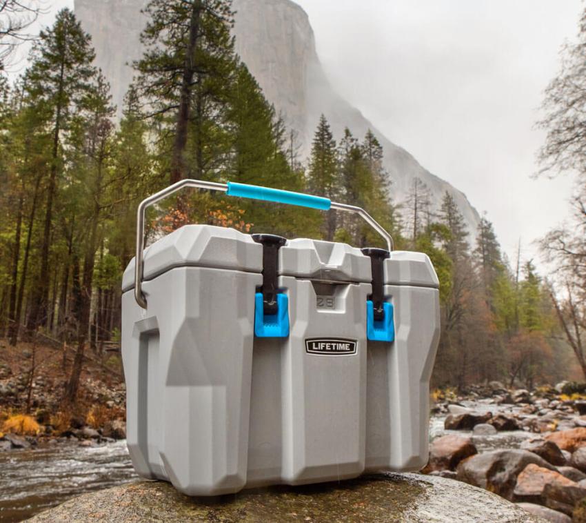 Lifetime Kunststoff Kühlbox Premium 27 L | passive Kühlbox | Grau | 33x55x41 cm 