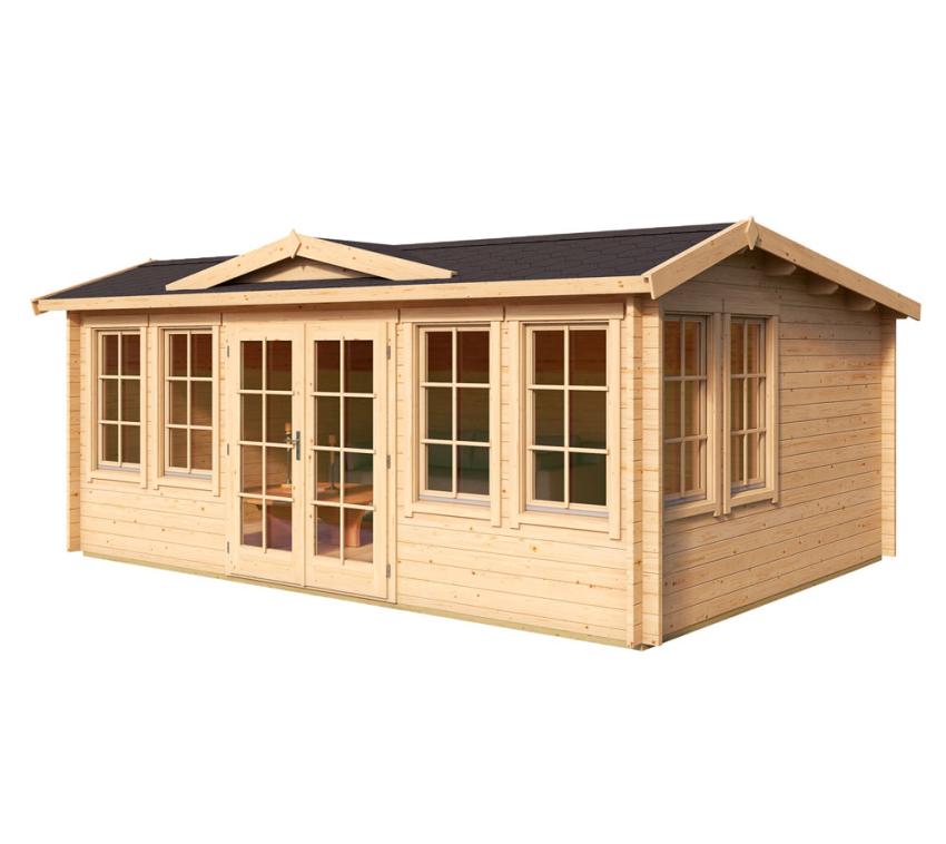 Lasita Maja Holz Gartenhaus Balmoral | 240 cm | Natur