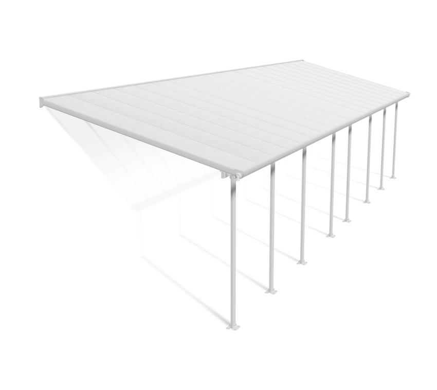 Palram - Canopia Aluminium Terrassenüberdachung Feria | Weiß | 295x1035x305 cm 