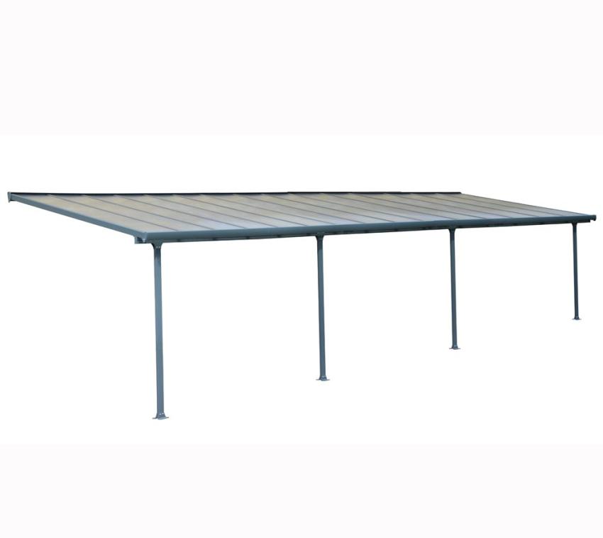 Palram - Canopia Aluminium Terrassenüberdachung Feria | Anthrazit | 295x915x305 cm 