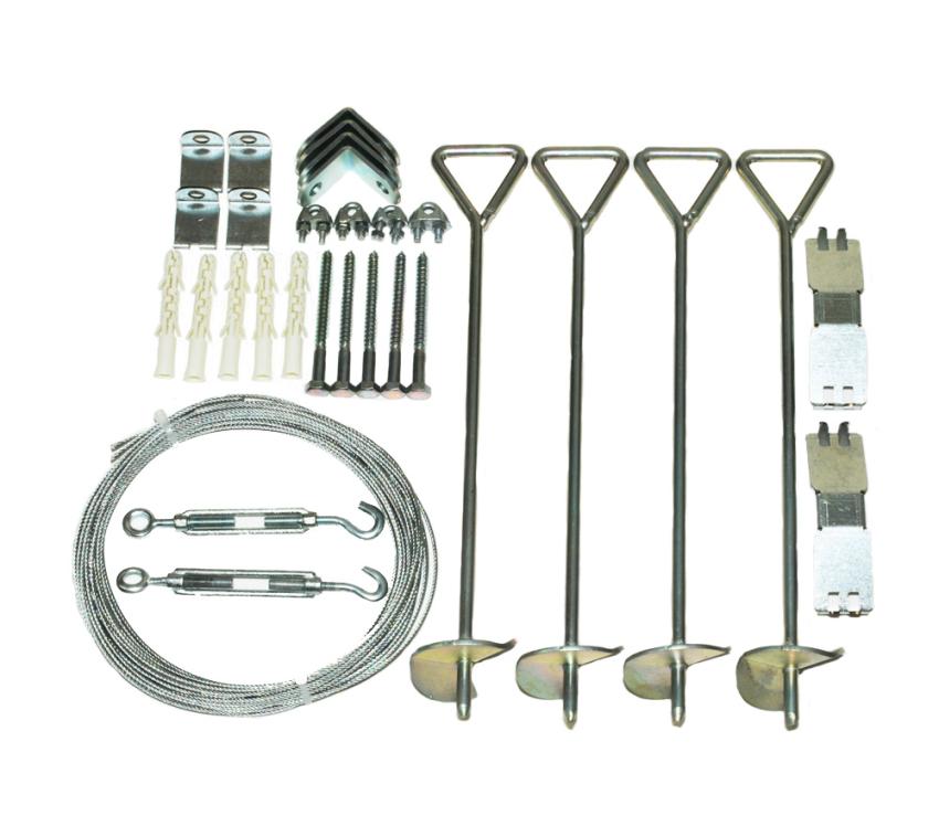 Palram - Canopia Befestigungsset | Zubehör für Gewächshaus | 42 Teile 