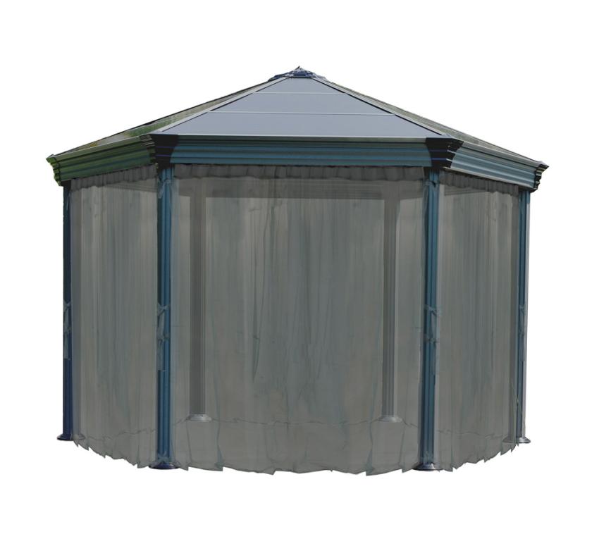 Palram - Canopia Polyester Moskitonetz für Pavillon Roma und Monaco | Grau 