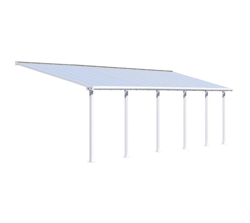 Palram - Canopia Aluminium Terrassenüberdachung Olympia | Weiß | 295x924x305 cm 