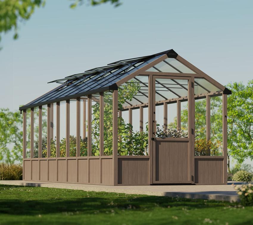 Palram - Canopia Natura 812 | Holz Gewächshaus | 6,5x2,5 m 