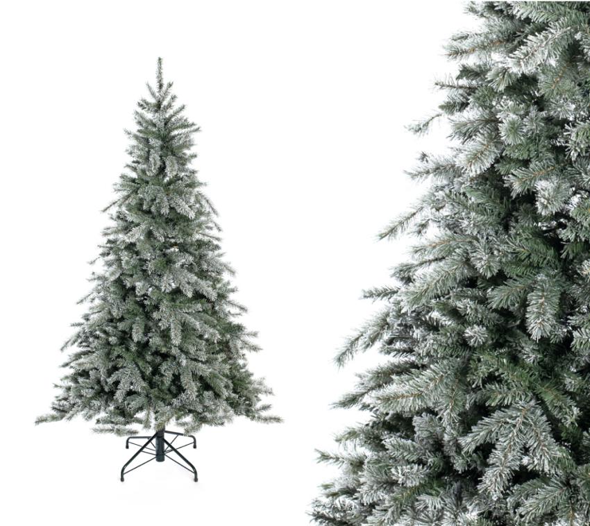 Evergreen Künstlicher Weihnachtsbaum Frost Fichte | inkl. Kunstschnee | Weiß | 180 cm 
