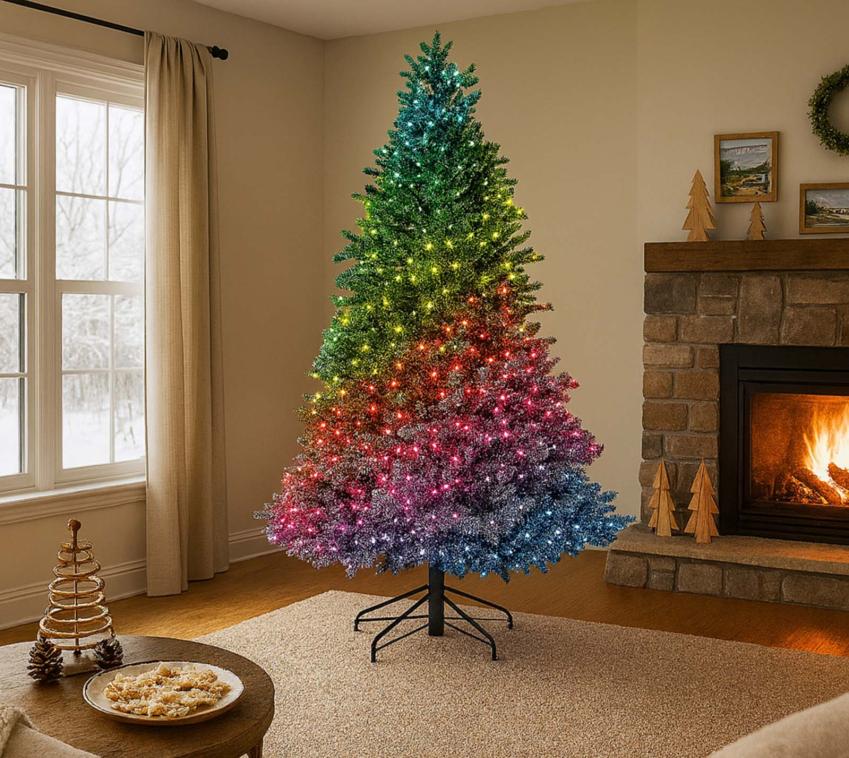 Evergreen Coloris | künstlicher Weihnachtsbaum mit Beleuchtung | 180 cm 