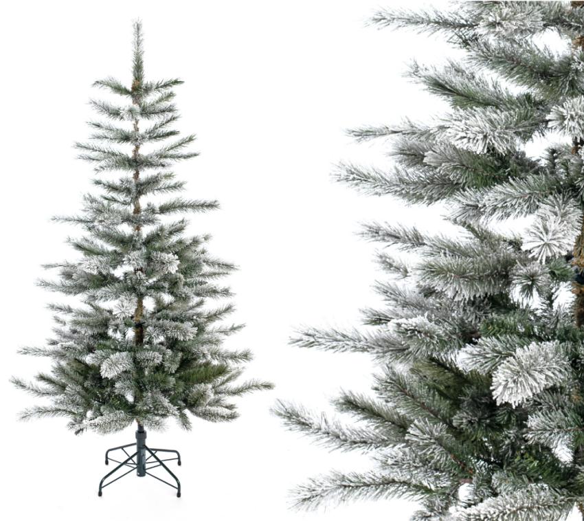 Evergreen Künstlicher Weihnachtsbaum Cedar Frost Kiefer | Inkl. Kunstschnee | Weiß | 150 cm 