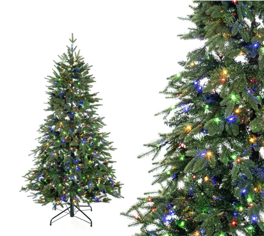 Evergreen Künstlicher Weihnachtsbaum Sherwood Fichte | Inkl. LEDs | Grün | 180 cm 
