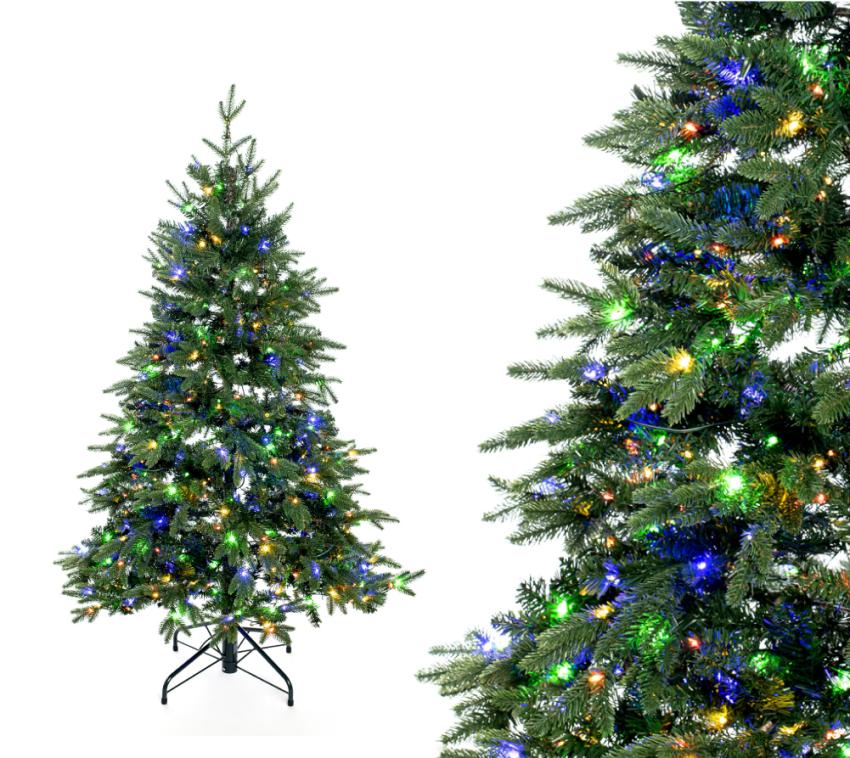 Evergreen Künstlicher Weihnachtsbaum Sherwood Fichte | Inkl. LEDs | Grün | 150 cm 