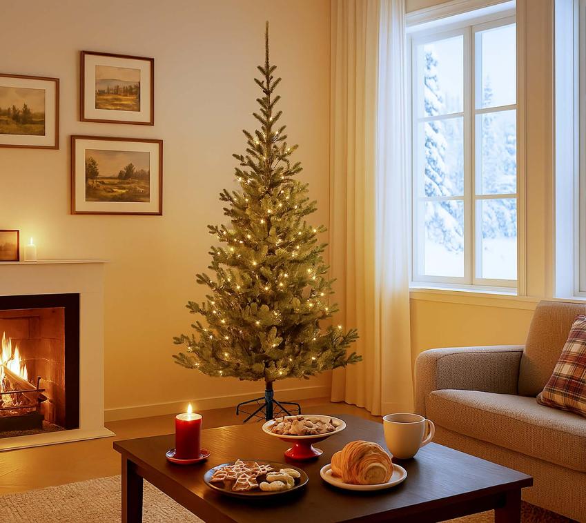 Evergreen Nobilis L+ | künstlicher Weihnachtsbaum mit Beleuchtung | 210 cm 