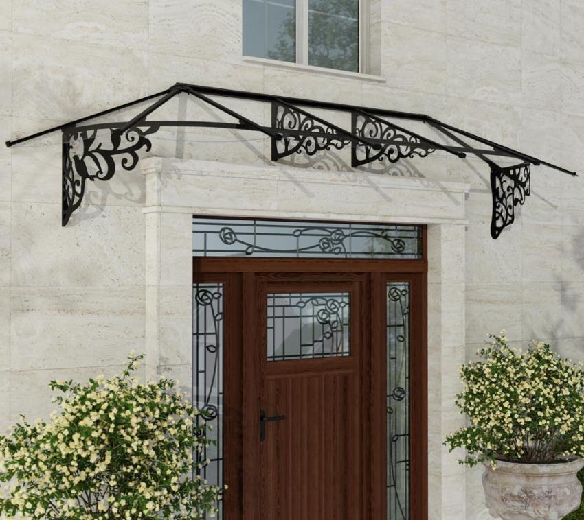 Palram - Canopia Vordach Lily 3154 | schwarz | 88x319 cm 