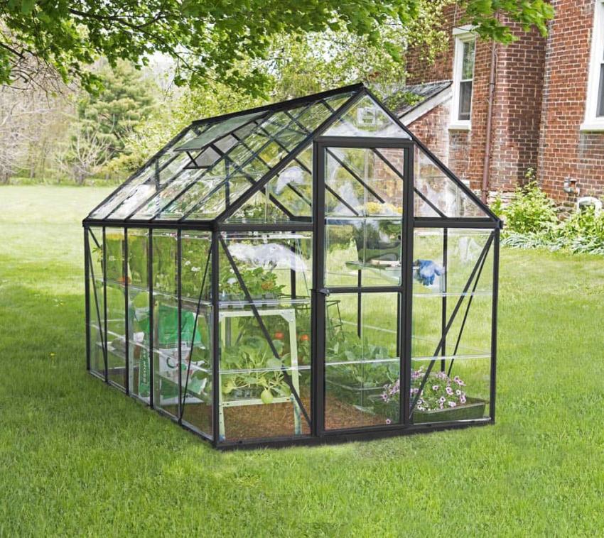 Palram - Canopia Aluminium Gewächshaus Harmony 610 | grau | 305x185x208 cm 