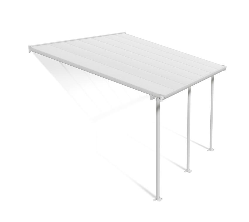 Palram - Canopia Aluminium Terrassenüberdachung Feria | Weiß | 295x425x305 cm 
