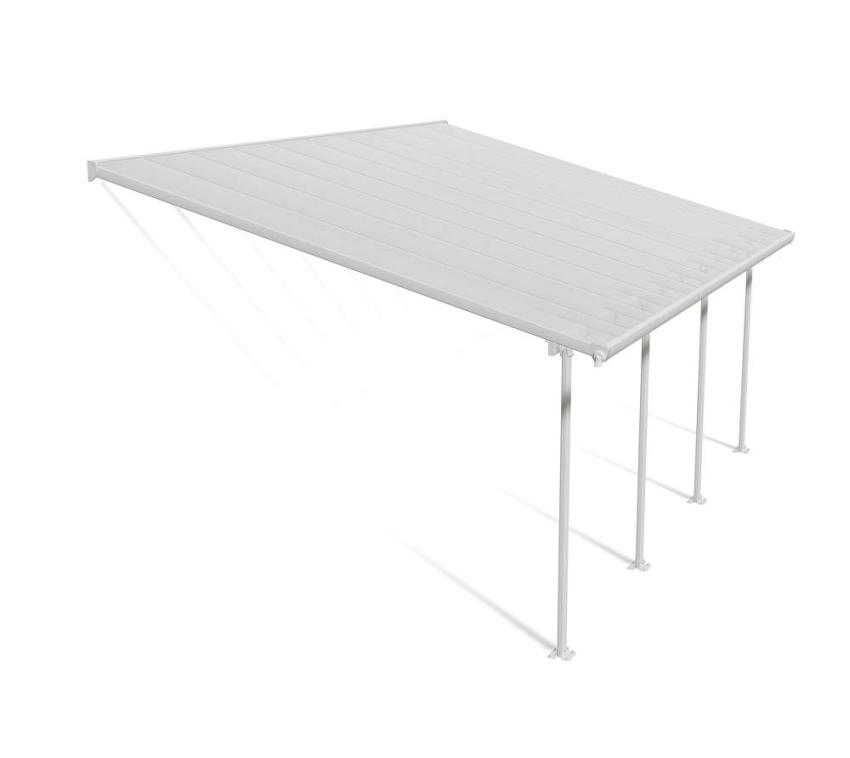 Palram - Canopia Aluminium Terrassenüberdachung Feria | Weiß | 387x606x305 cm 