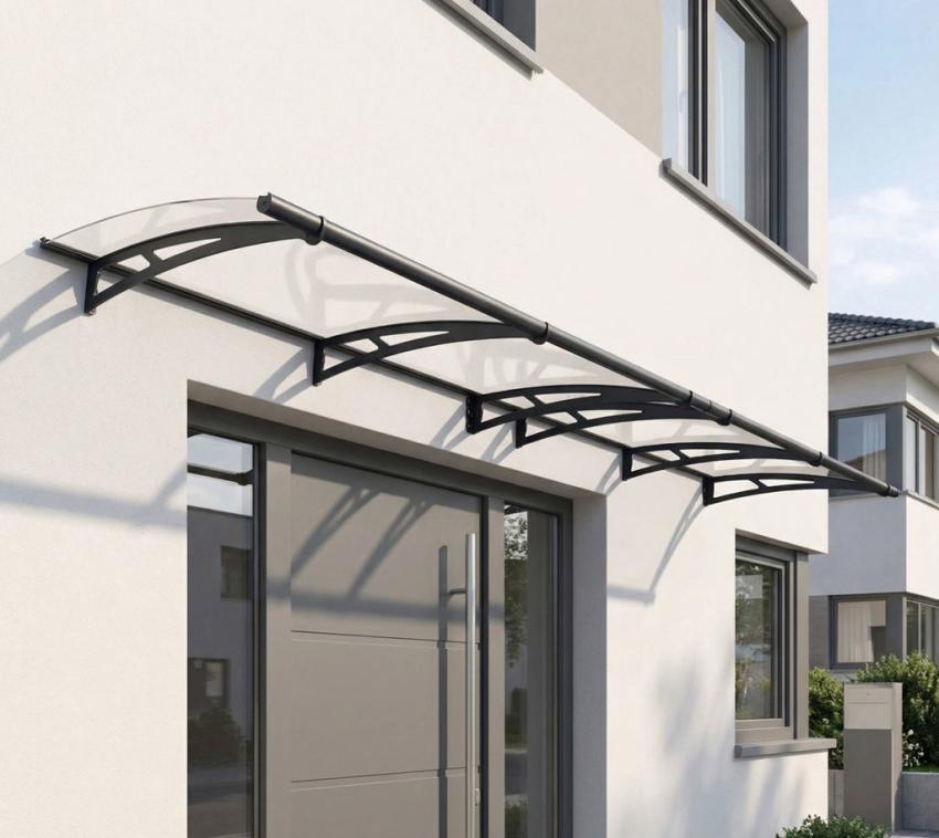 Palram - Canopia Vordach Aquila 4100 | Anthrazit | 92x410x18 cm 
