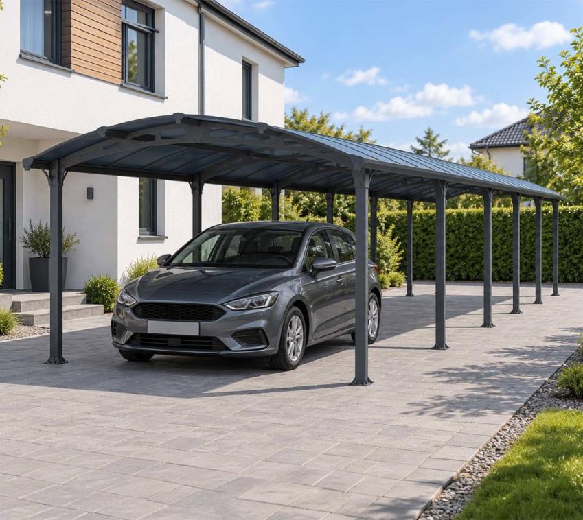 Palram - Canopia Aluminium Carport Arcadia 10600 | Anthrazit | 1072x359x242 cm 