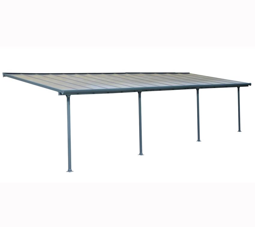 Palram - Canopia Aluminium Terrassenüberdachung Feria | Anthrazit | 295x1092x305 cm 