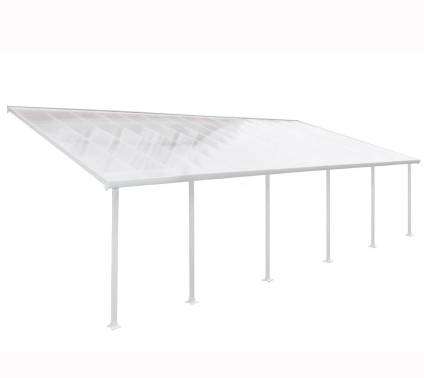 Palram - Canopia Aluminium Terrassenüberdachung Feria | Weiß | 387x1031x305 cm 