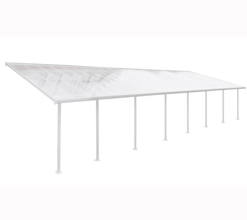 Palram - Canopia Aluminium Terrassenüberdachung Feria | Weiß | 387x1276x305 cm 