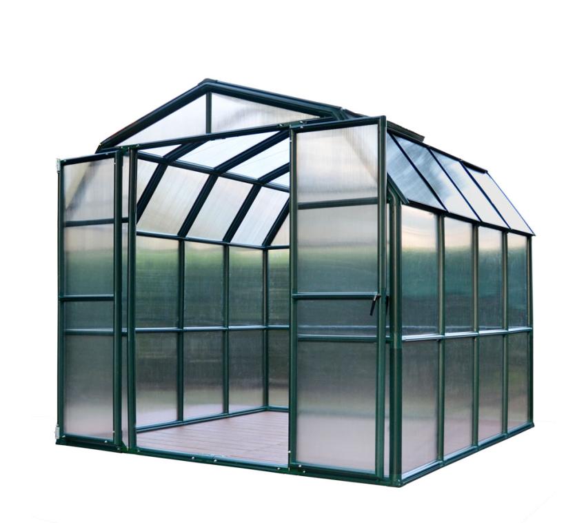 Rion Kunststoff Gewächshaus Grand Gardener 44 | Grün | 264x267x238 cm ohne Fundament
