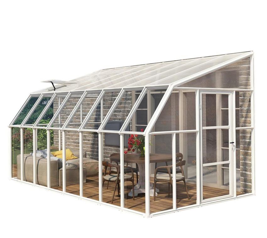 Rion Kunststoff Kaltwintergarten Sun Room 410 | Weiß | 632x258x266 cm 