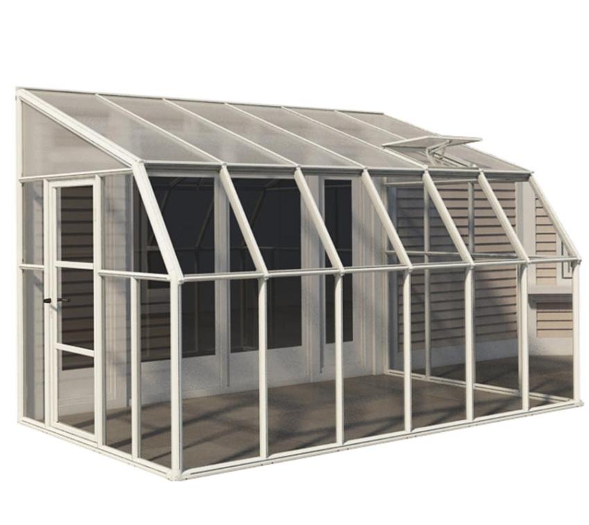Rion Kunststoff Kaltwintergarten Sun Room 46 | Weiß | 384x258x266 cm 