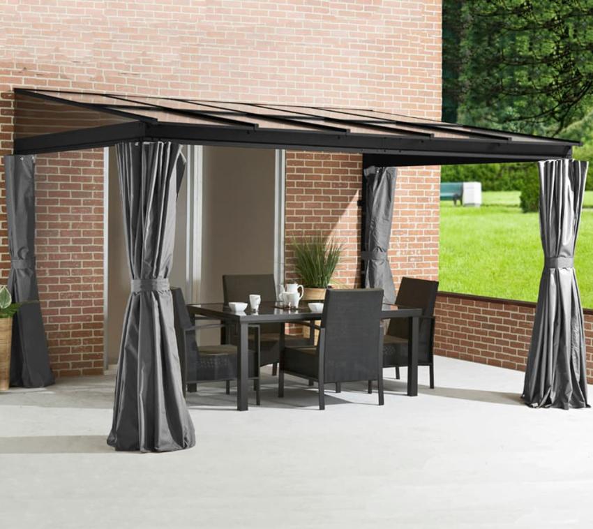 Sojag Aluminium Terrassenüberdachung St. Barth 1012 | Anthrazit | 296x364x240 cm 