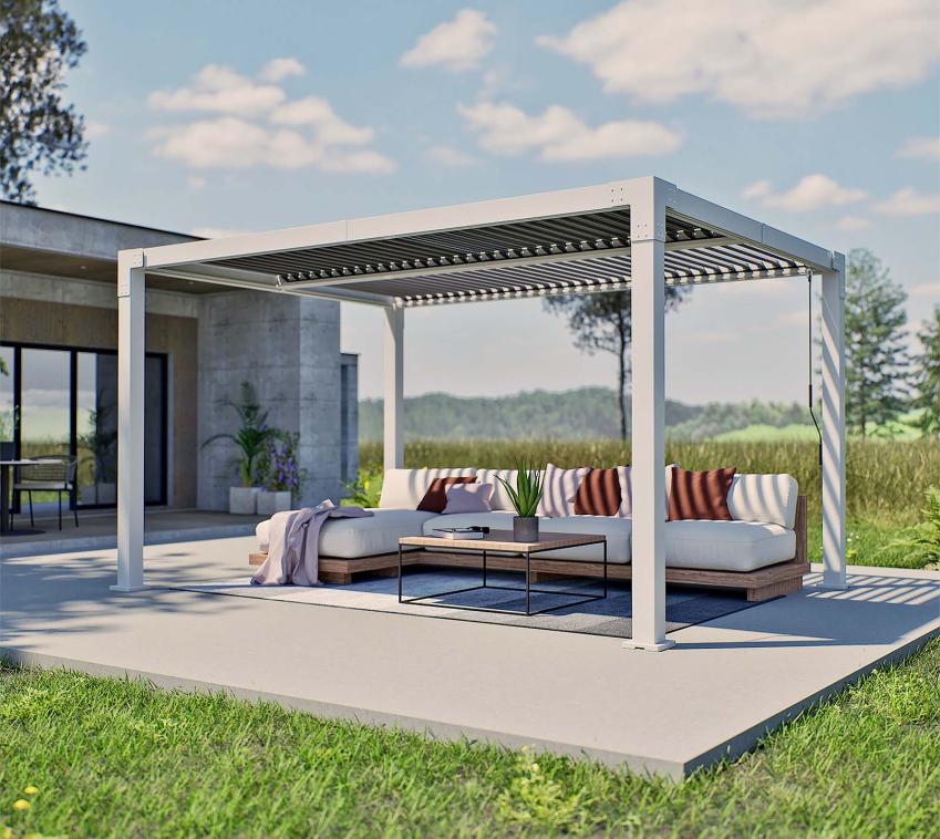 Sojag Hana 1013 | Aluminium Pergola mit Lamellendach | 3x4 m 