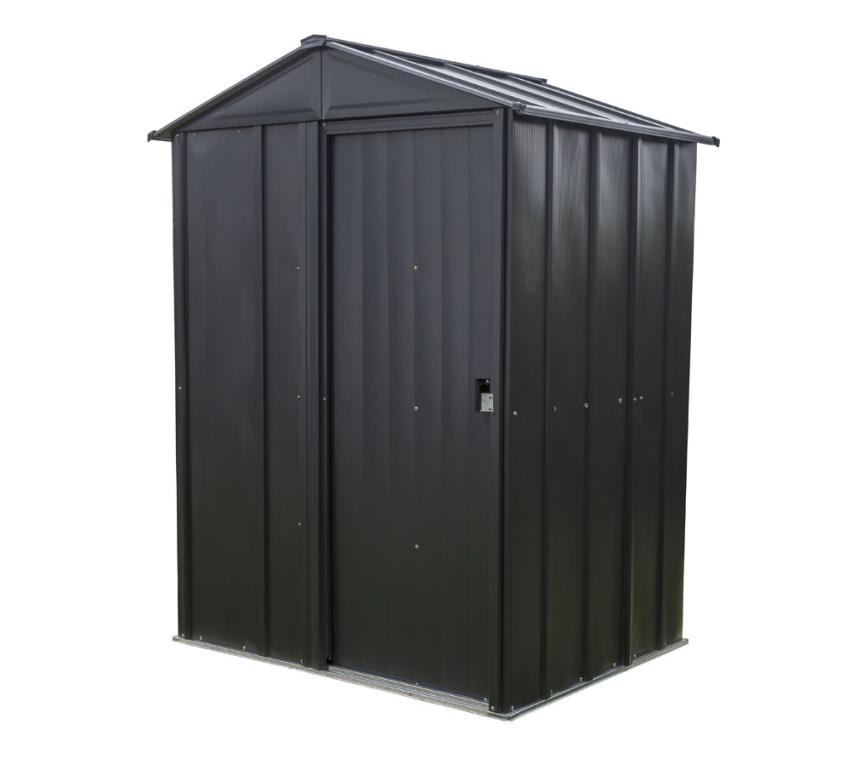 B-WARE Spacemaker Metall Gerätehaus 54 | Grau | 122x151x198 cm 
