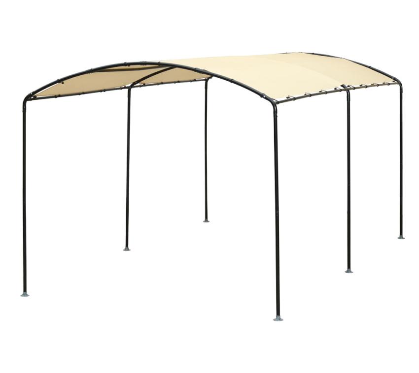 B-WARE ShelterLogic Folien Carport Garage | Beige | 490x270x240 cm 
