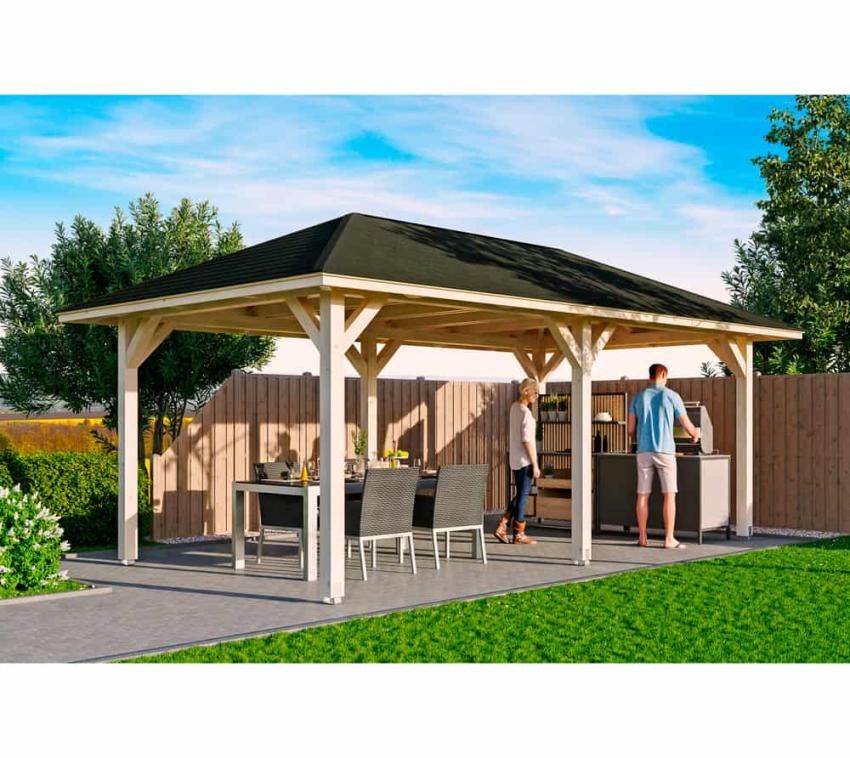 Skan Holz Holz Pavillon Orleans 1 | Natur | 656x374x314 cn cm 