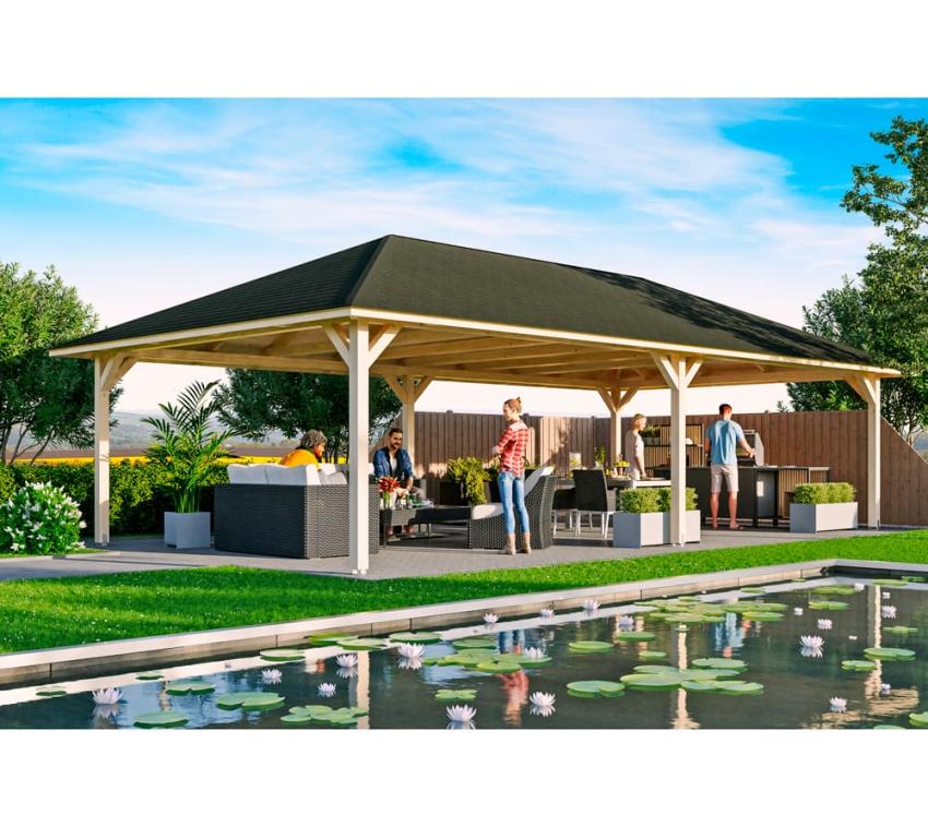 Skan Holz Holz Pavillon Orleans 4 | Natur | 1046x569x360 cm 
