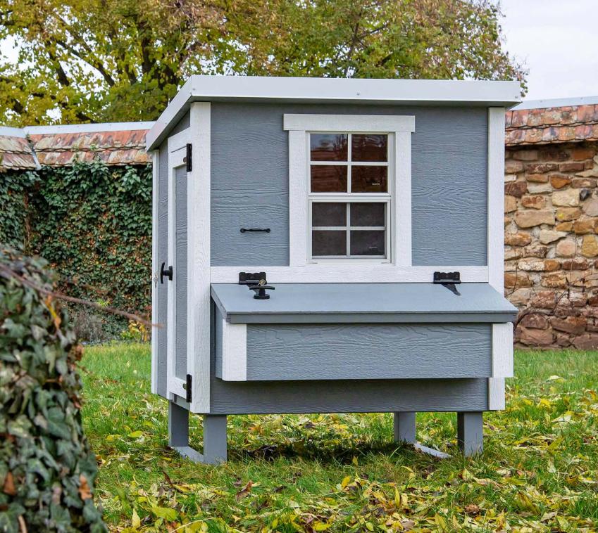 EZ Chicken Hühnerhaus M | Holz Hühnerstall begehbar | 5 Hühner 