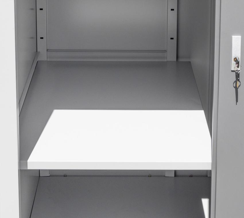 Trimetals Metall Regalboden | Zubehör für Gartenschrank Guardian D63 | Grau | 77x84 cm 