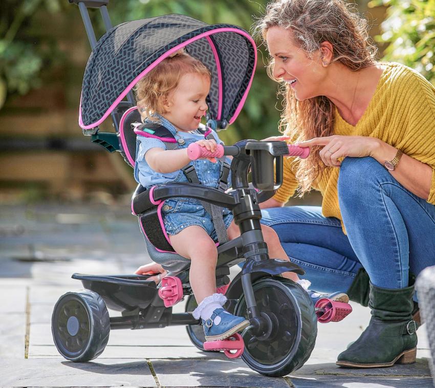 TP Toys Dreirad Panther 4 in 1 | Schwarz | 85x48x95cm 