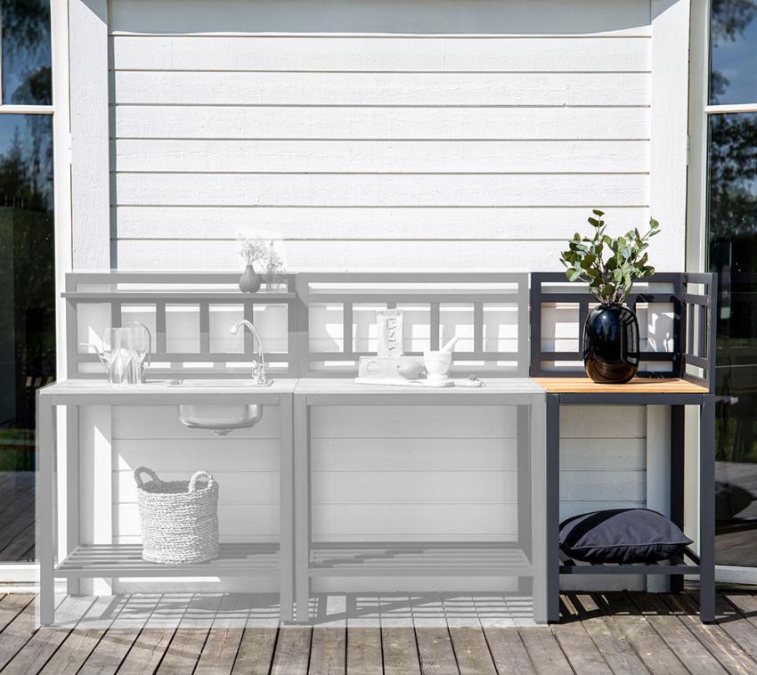 Venture Home Outdoor Küche Mexico 3 | Eckmodul | Schwarz |  