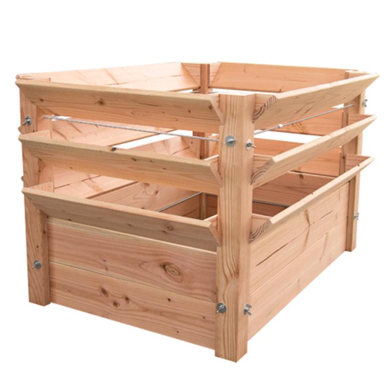 B-WARE Westmann Lärchenholz Hochbeet Premium XXL | Natur | 125x91x73 cm 