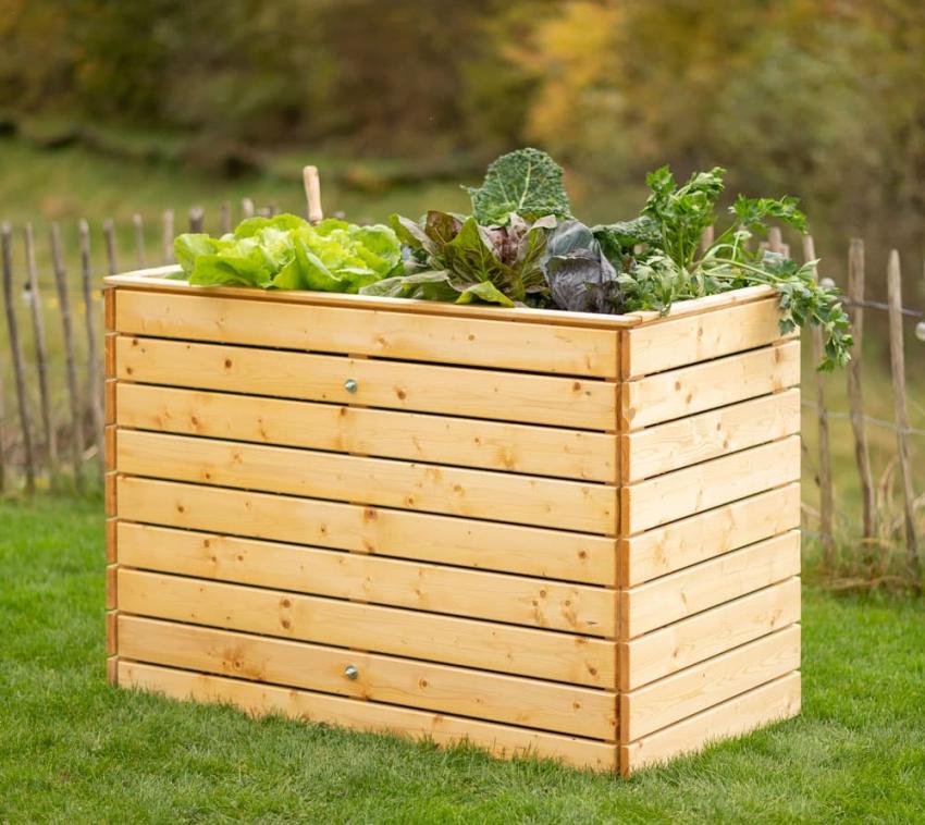 Westmann Holz Hochbeet Asket L | Natur | 130x70x90 cm 