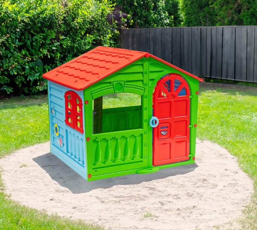 Westmann Kunststoff Spielhaus Sonne | Bunt | 140x111x115 cm 