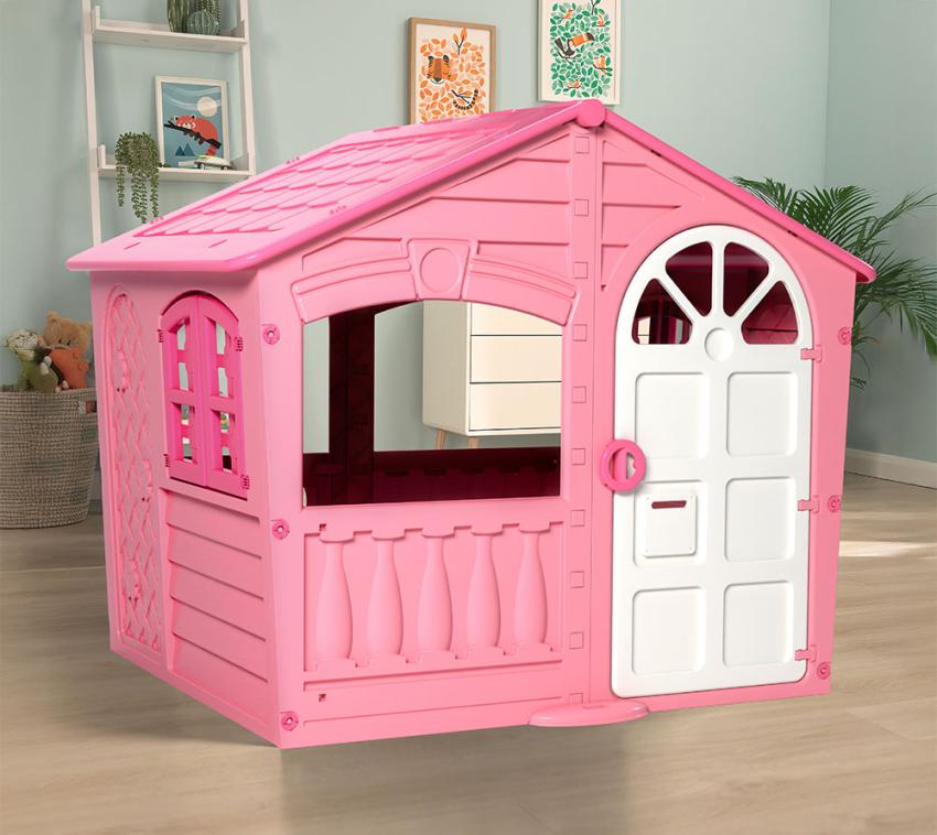 Westmann Kunststoff Spielhaus Pinky | Bunt | 140x111x115 cm 