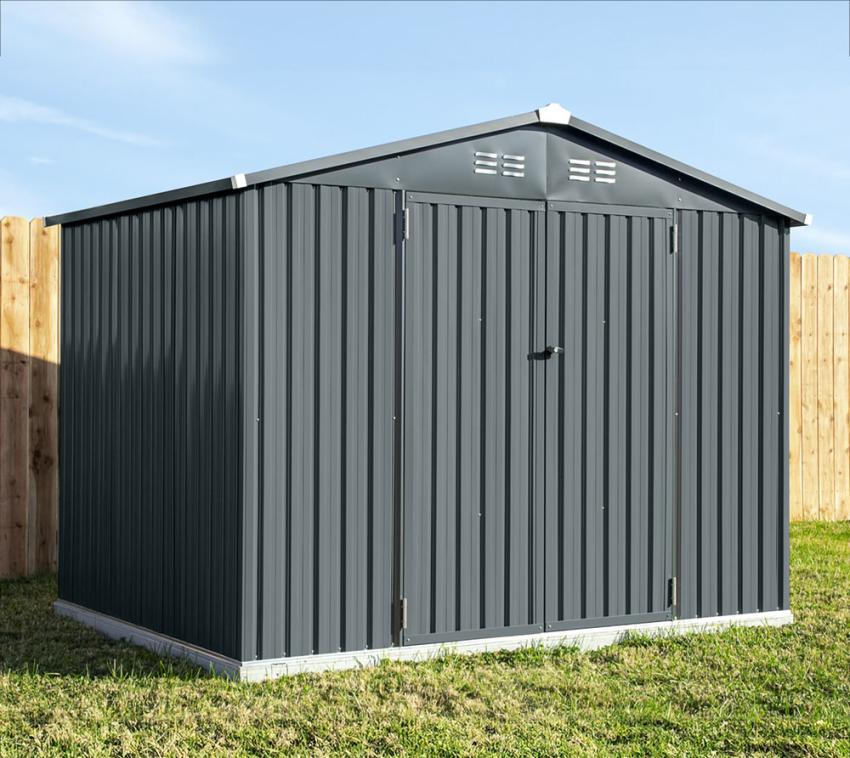 Westmann Stahl Gerätehaus Minor 86 | Anthrazit | 182x247x197 cm 