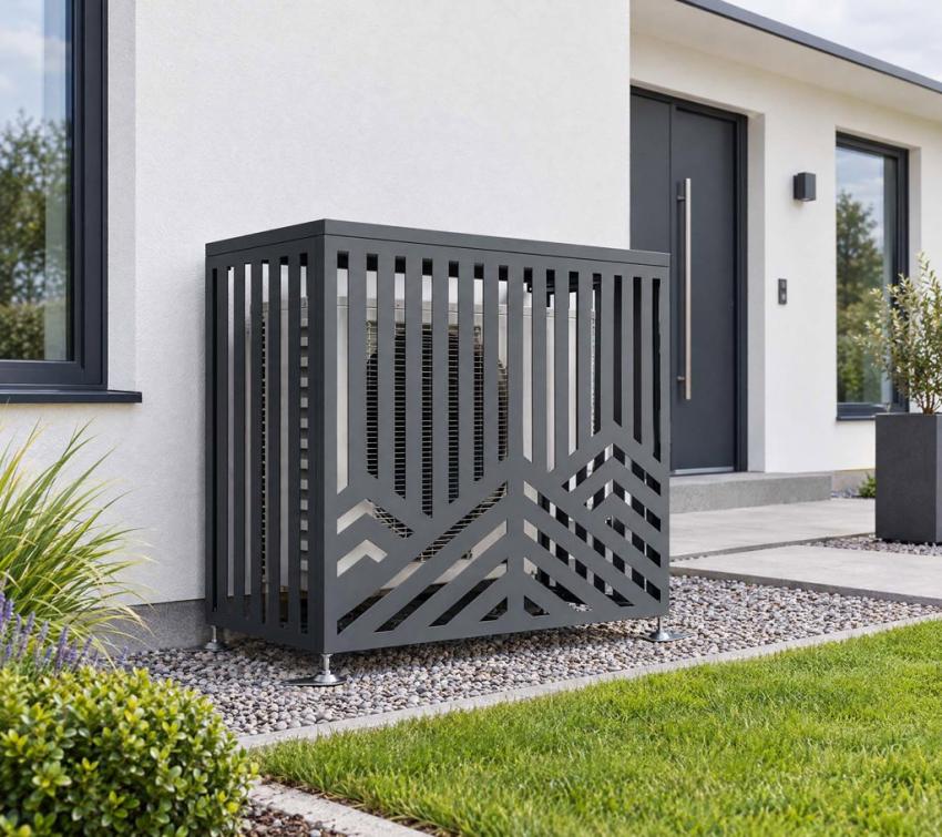 Westmann Tecto Forma S | Abdeckung für Wärmepumpe | Anthrazit | 100x50x97 cm 