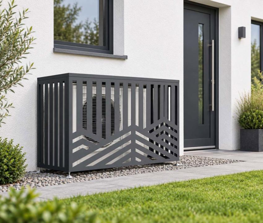 Westmann Tecto Forma M | Abdeckung für Wärmepumpe | Anthrazit | 140x50x97 cm 