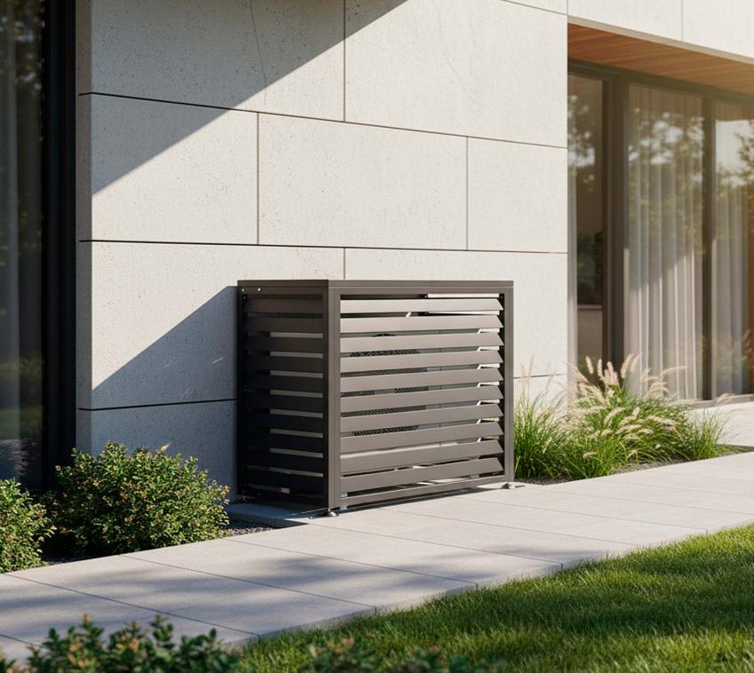 Westmann Verkleidung Wärmepumpe Boxa S | Anthrazit | 100x56x97 cm 