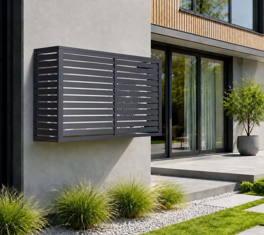 Westmann Boxa M | Abdeckung für Klimanlage | Anthrazit | 140x50x92 cm 