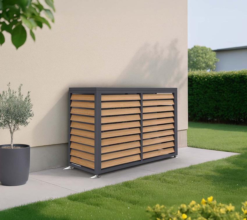 Westmann Boxa M | Verkleidung Wärmepumpe | Holzoptik  